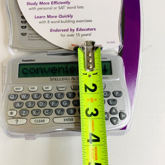 New Unopened Tech Bundle Franklin Spelling Ace & Thesaurus/ Model SA-206S silver - Picture 15 of 15